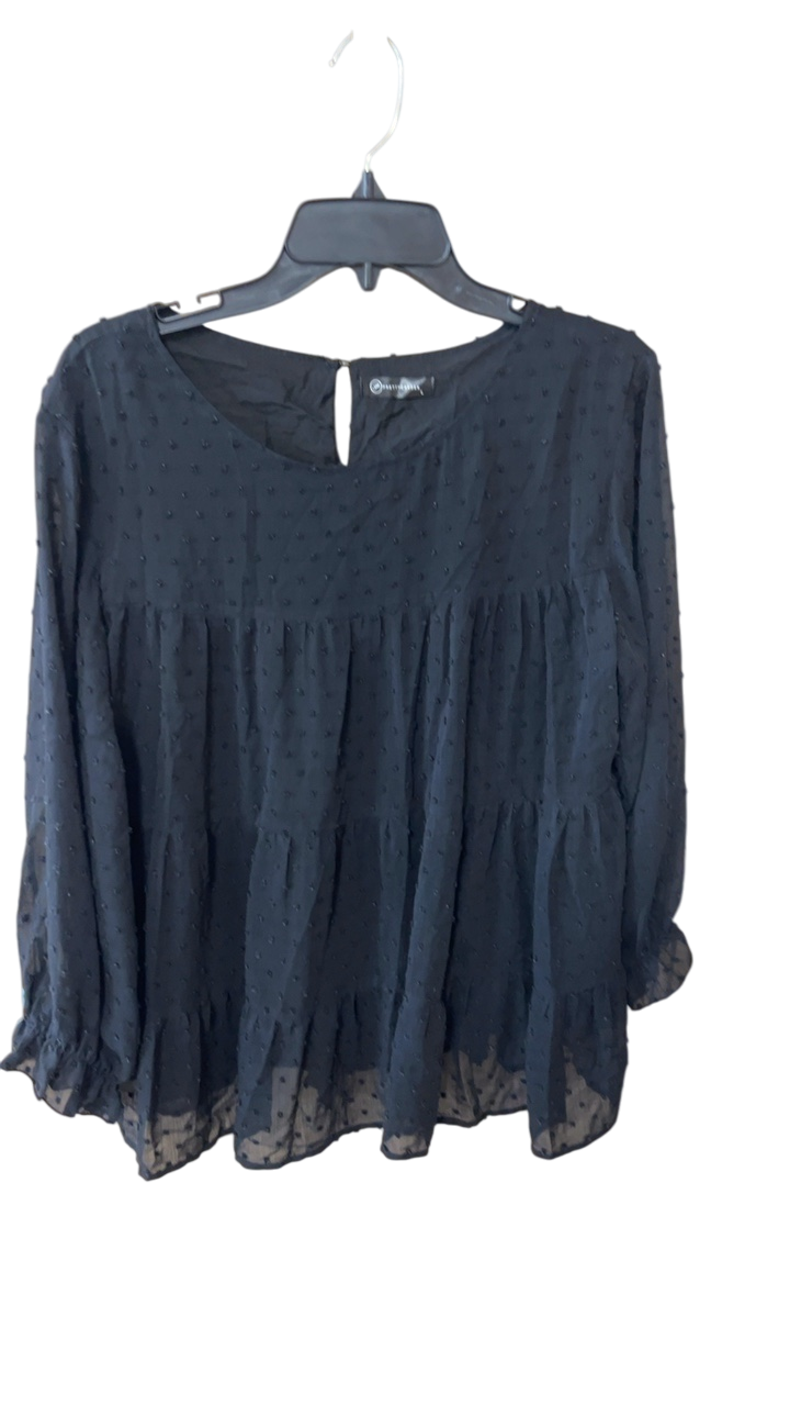 Boutique Blouse Large Black
