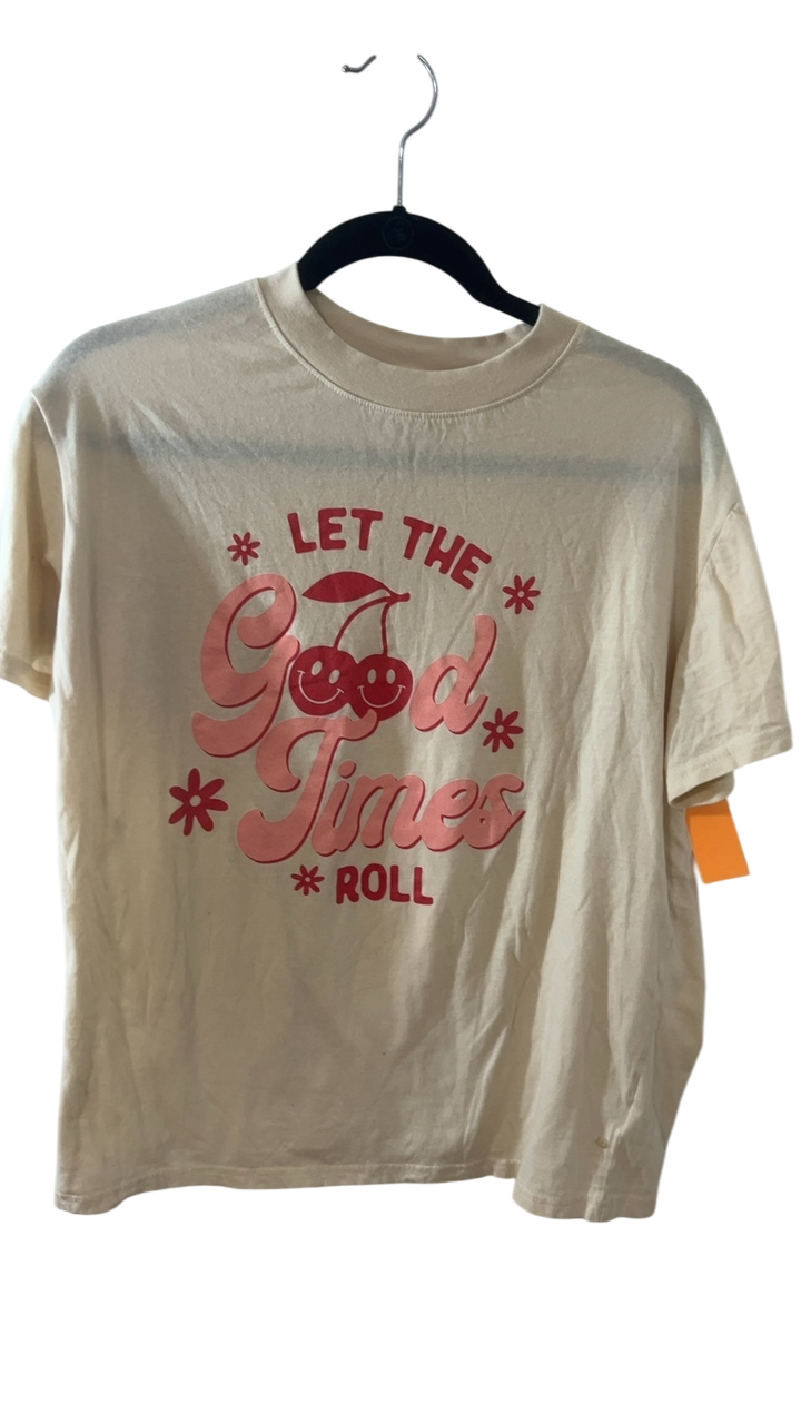 Boutique T-Shirt Small Cream/Beige