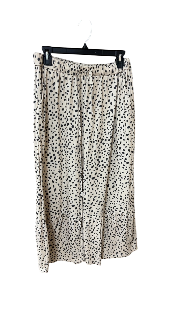 Pants XL Beige with black polka dots