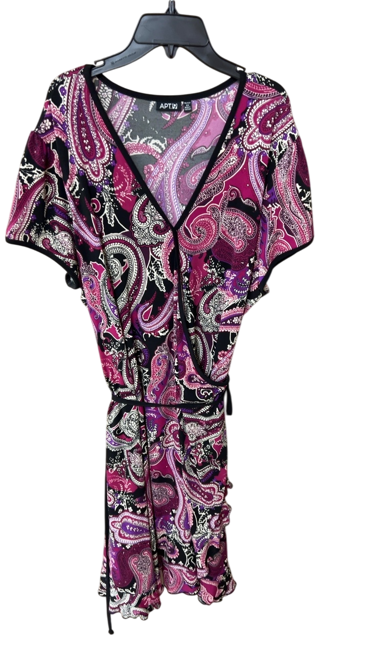 APT 9 Dress 2XL Mostly pink, purple, black, white