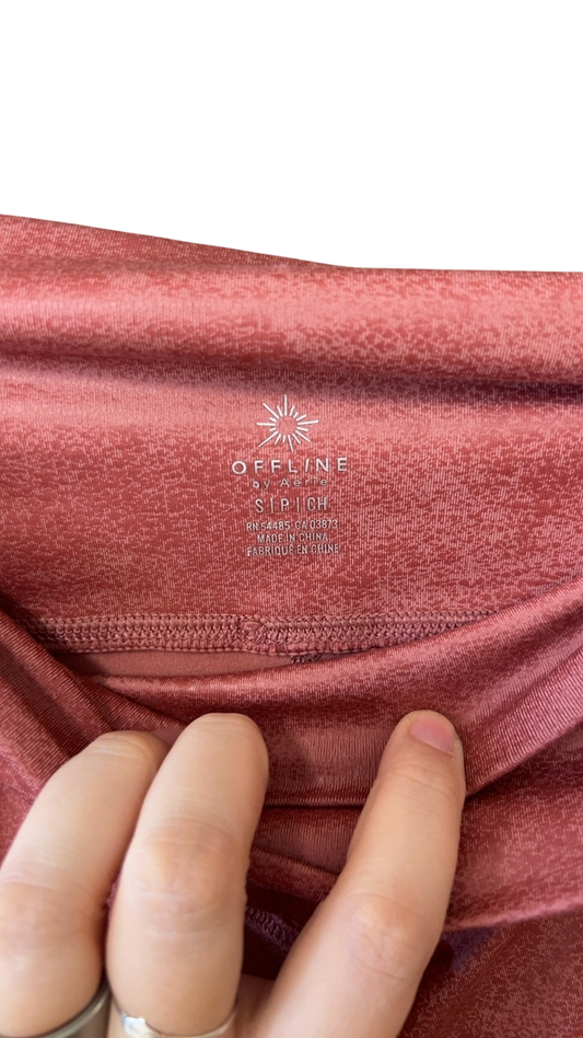 Aerie Leggings Small Red