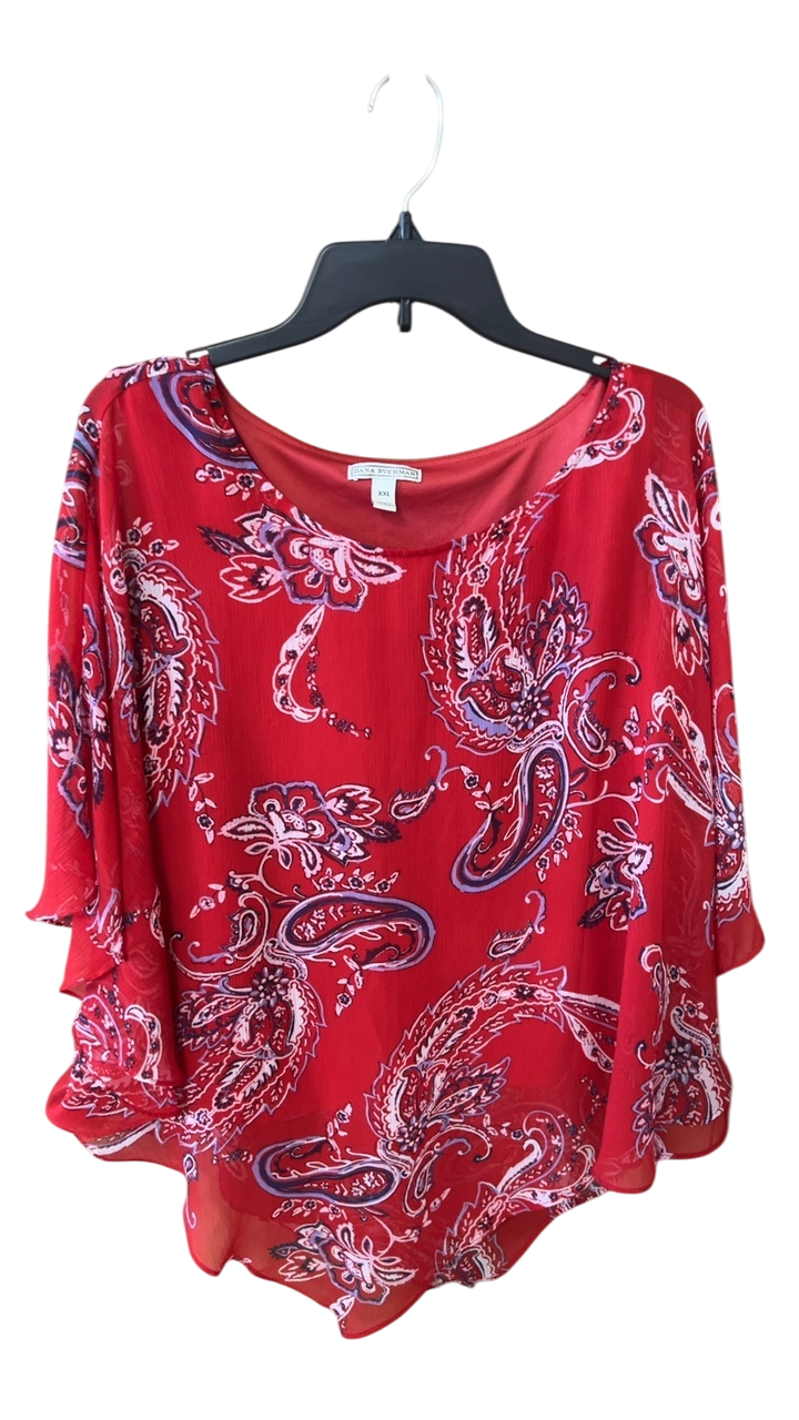 Dana Buchman Top XXL Red