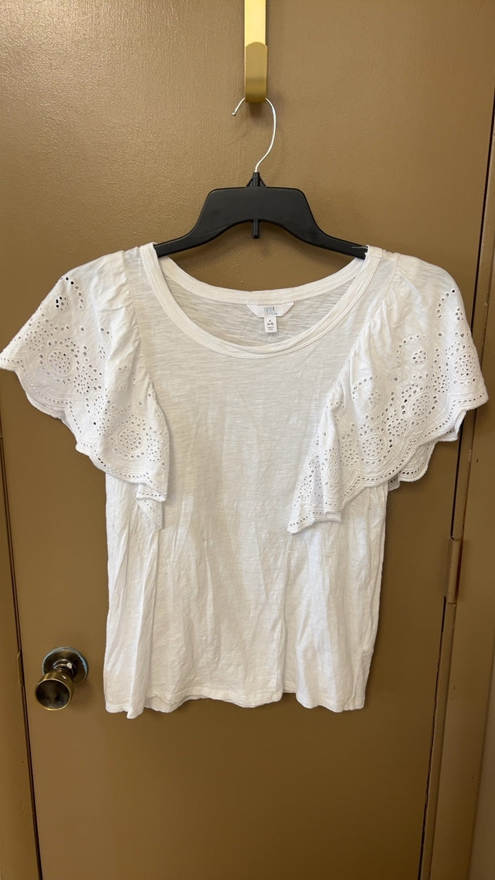 Time & Tru T-Shirt Small White