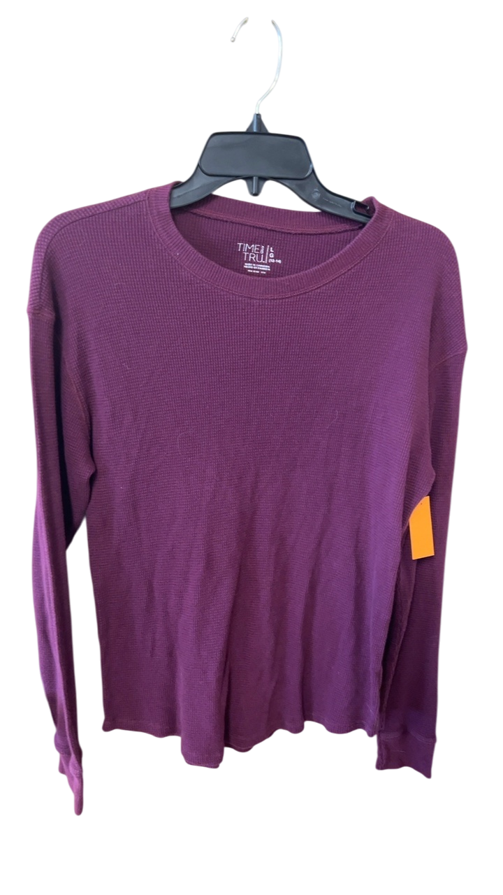 Time & Tru Sweater Large Purple