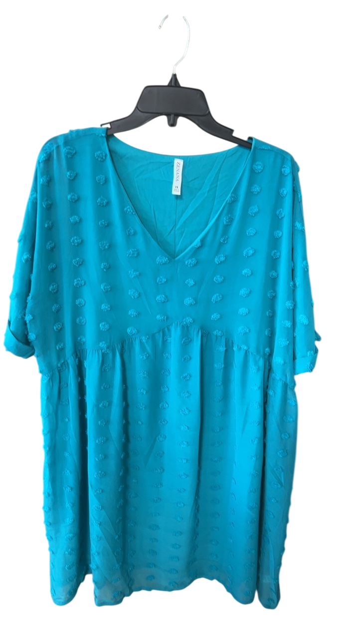 ZENANA Dress 1X Blue