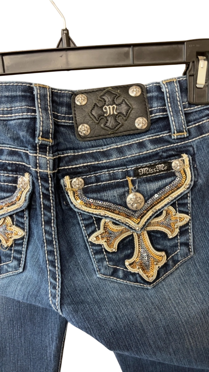 YOUTH Miss Me Pants 12 Dark blue