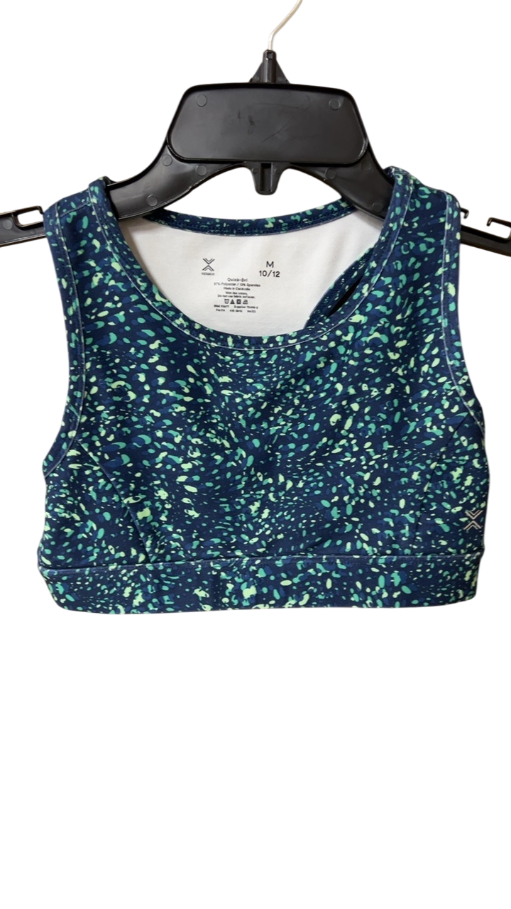 X-TEX Sports Bra YOUTH 10/12 Multicolored (Blue and Green)