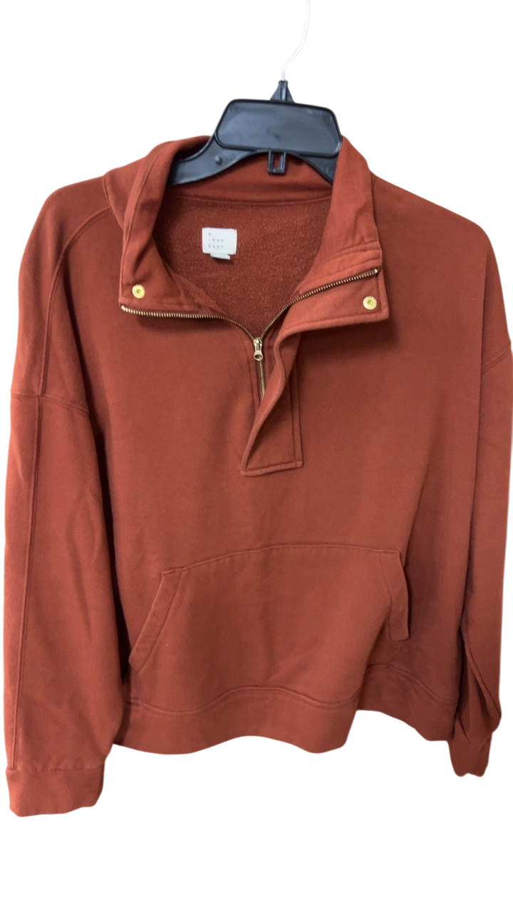 Target Hoodie Large Rusty Orange/Burnt Sienna