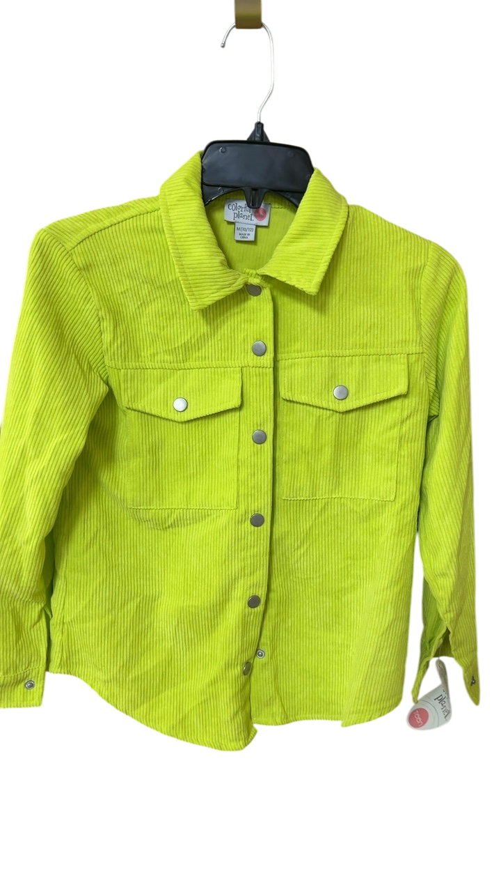 Colorful Planet Shirt YOUTH 10/12 Lime green