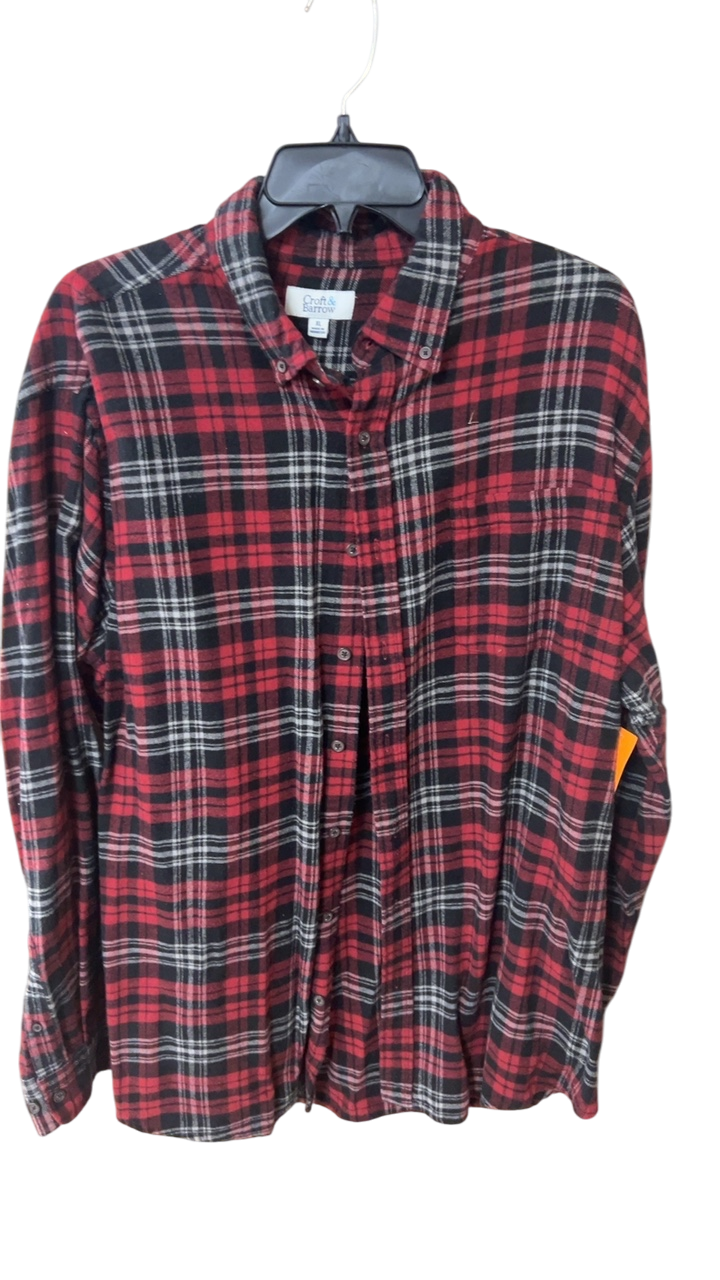 Craft & Barlow Shirt MENS XL Red, Black, White