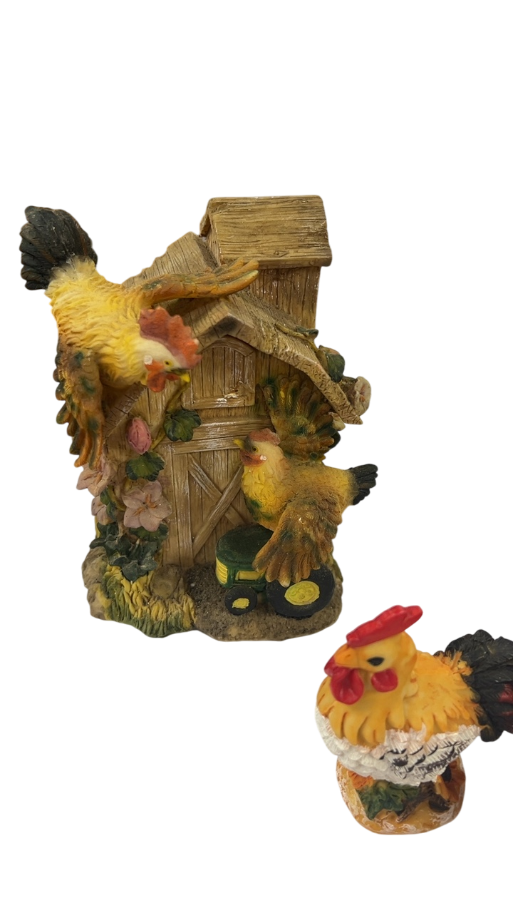 Set of 2 Decorative Figurine Multicolor