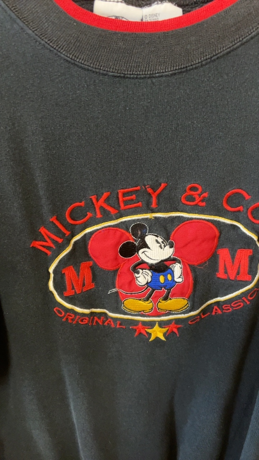 VINTAGE Disney Sweatshirt Black and Red