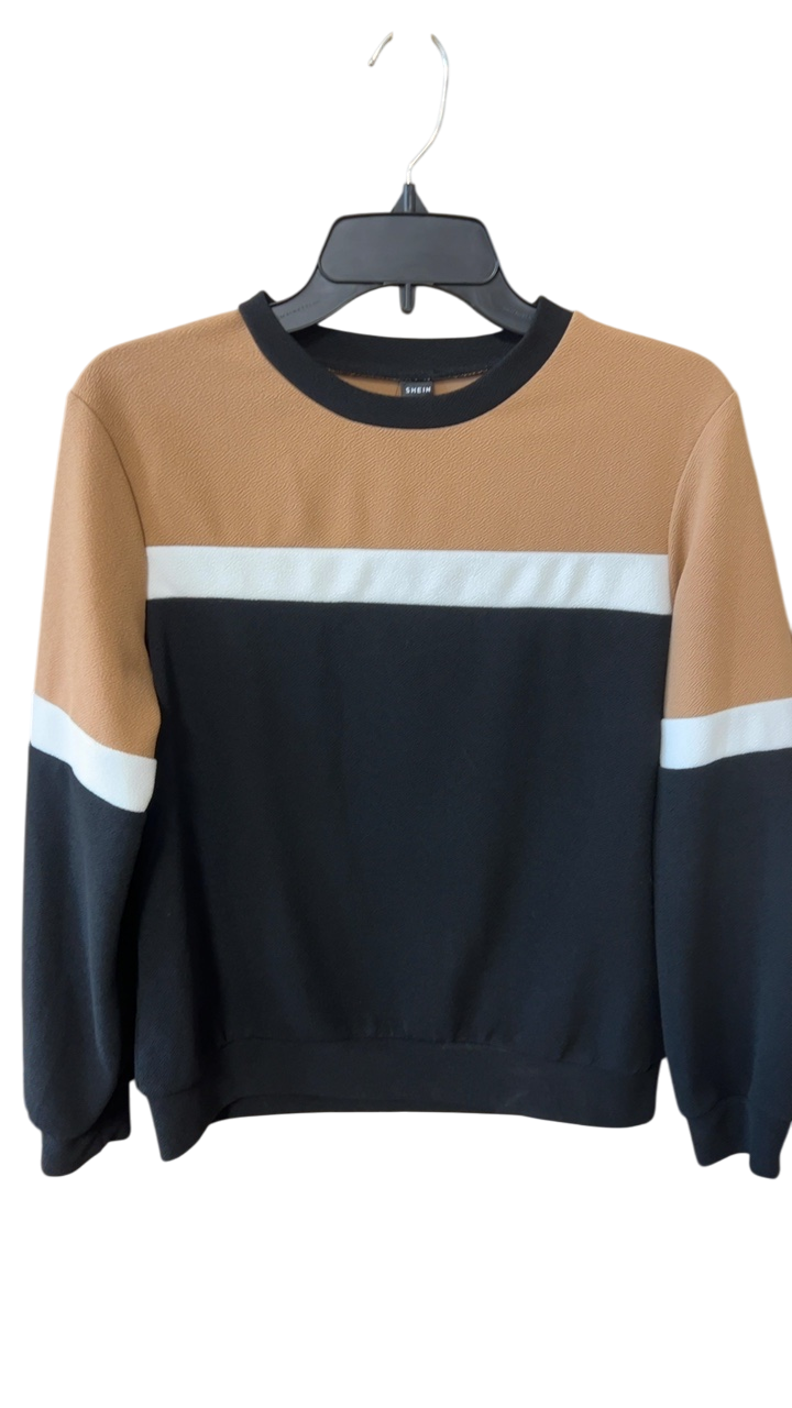SHEIN Sweater XS Beige, White, Black
