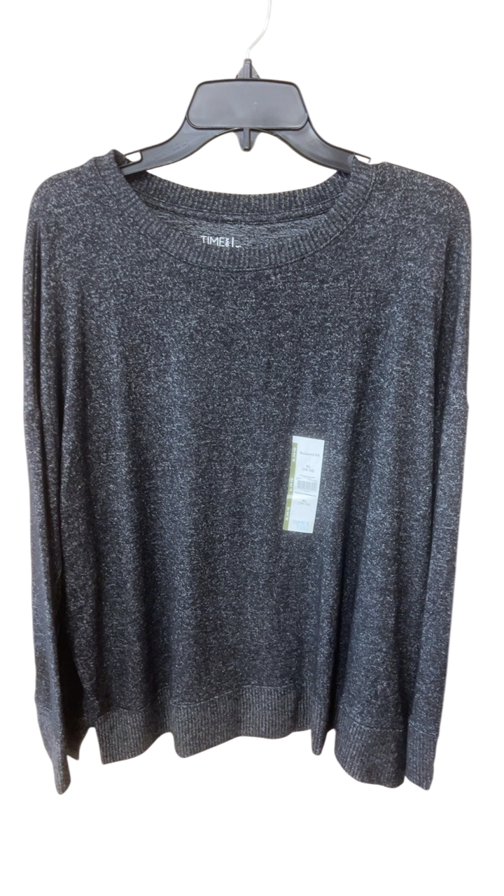 Time & Tru Sweater XL Gray