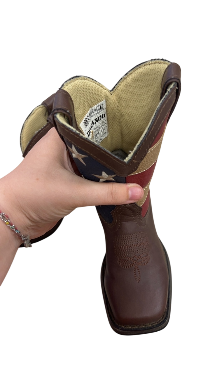 Durango Boots Toddler 9 YOUTH Brown, Red, Blue, White