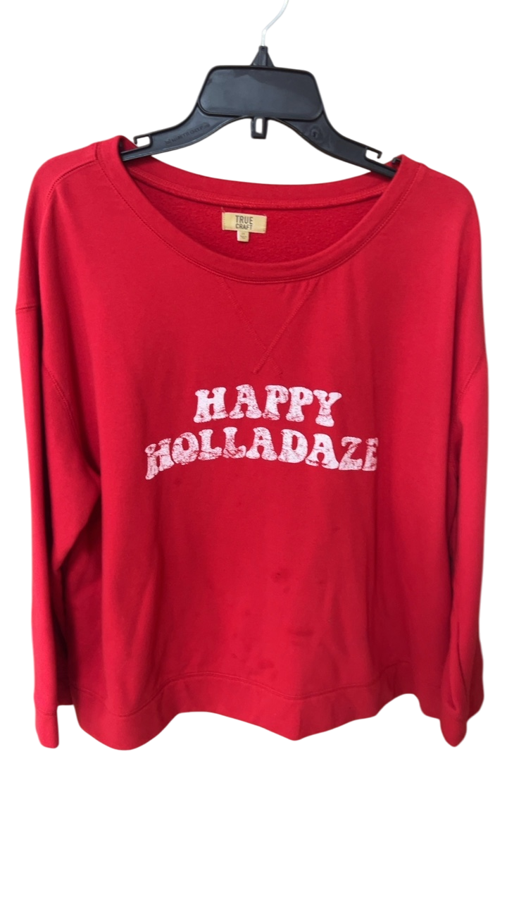 TRUE CRAFT Sweatshirt 2X Red