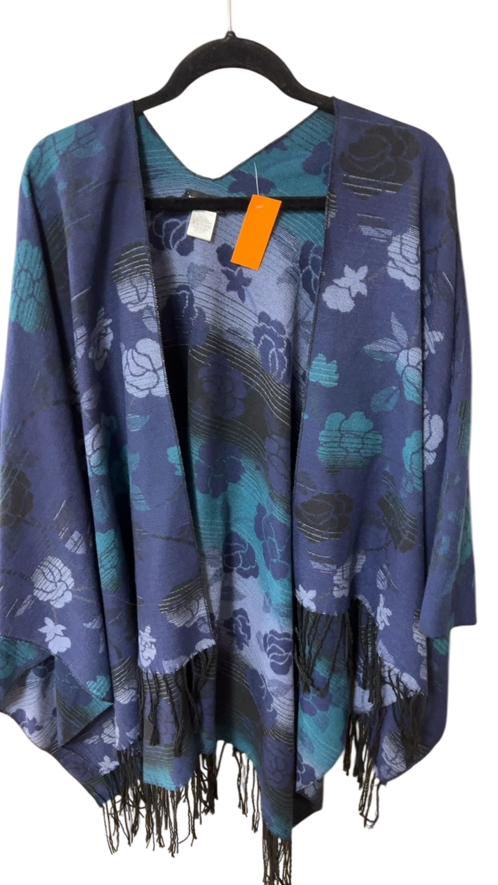 Unknown Shawl One Size Blue