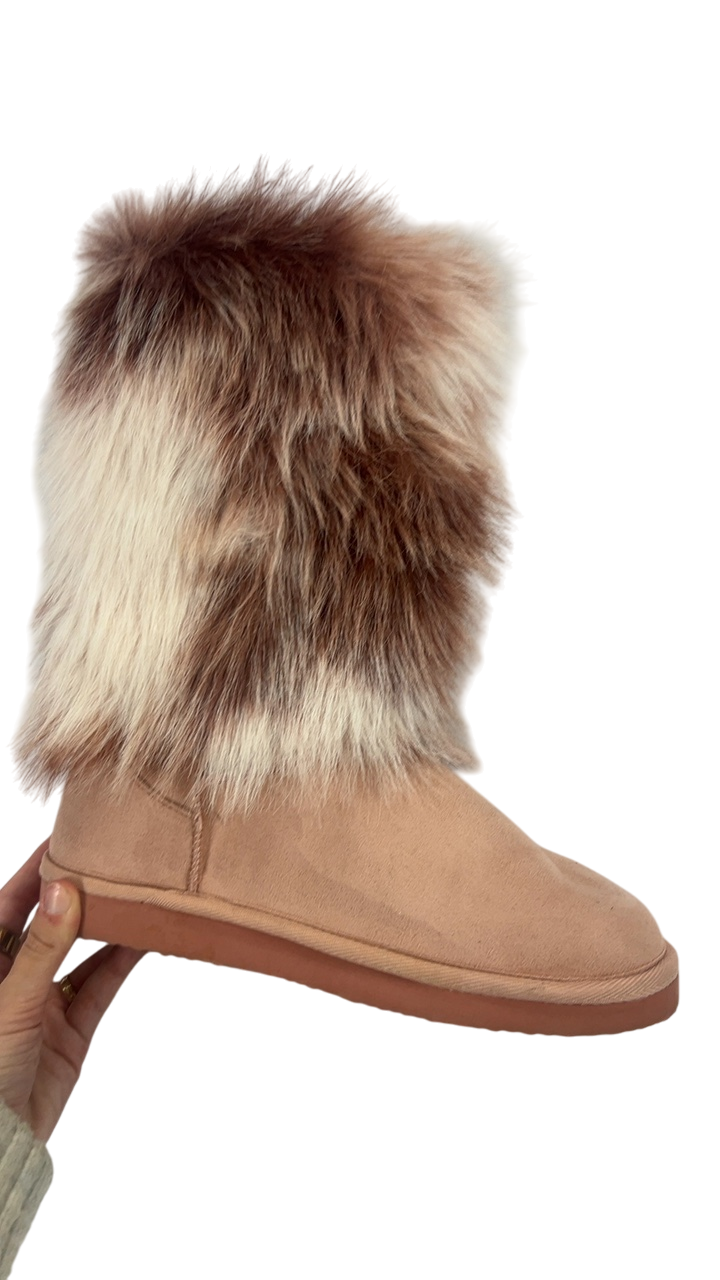 Unknown Boots 8 Pink and brown