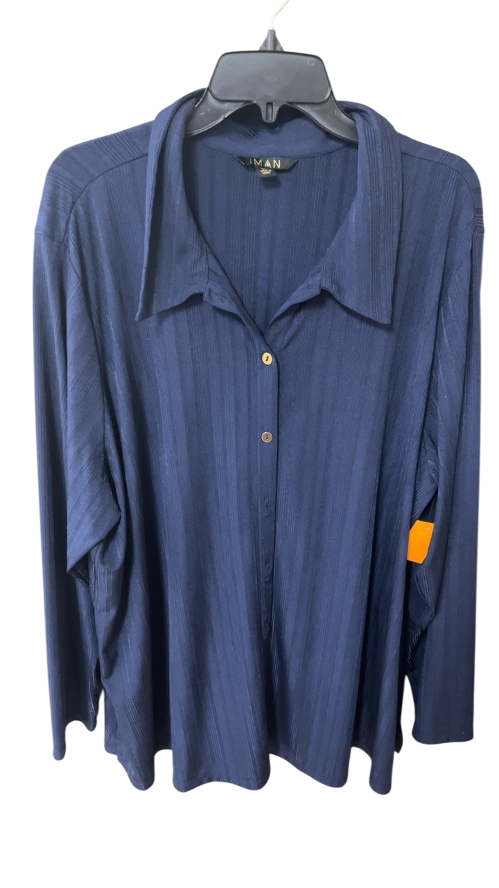 IMAN Shirt 3X Blue