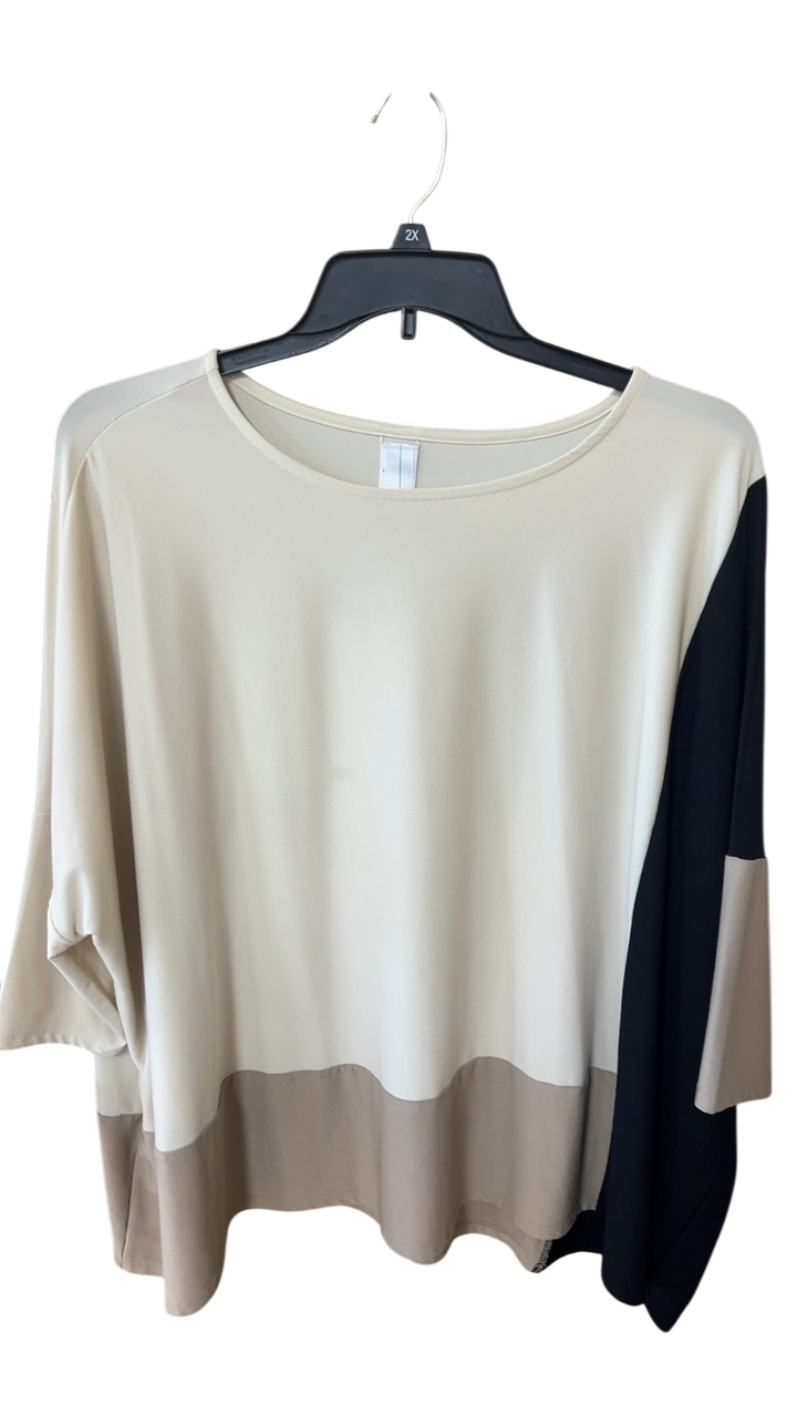 Unknown Top 1X Beige, Black, Taupe
