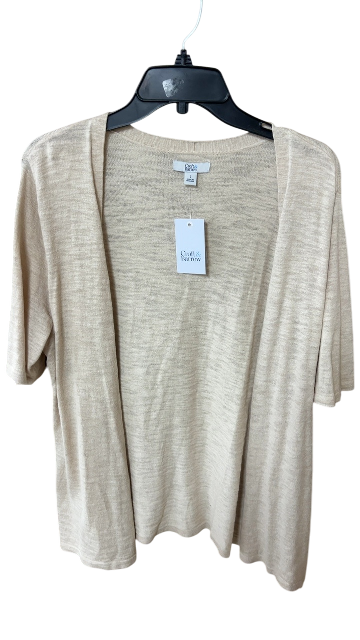 Croft & Barrow Cardigan Large Beige