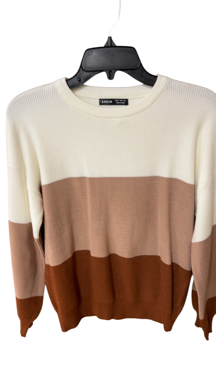 SHEIN Sweater Medium Beige, Brown, Light Brown