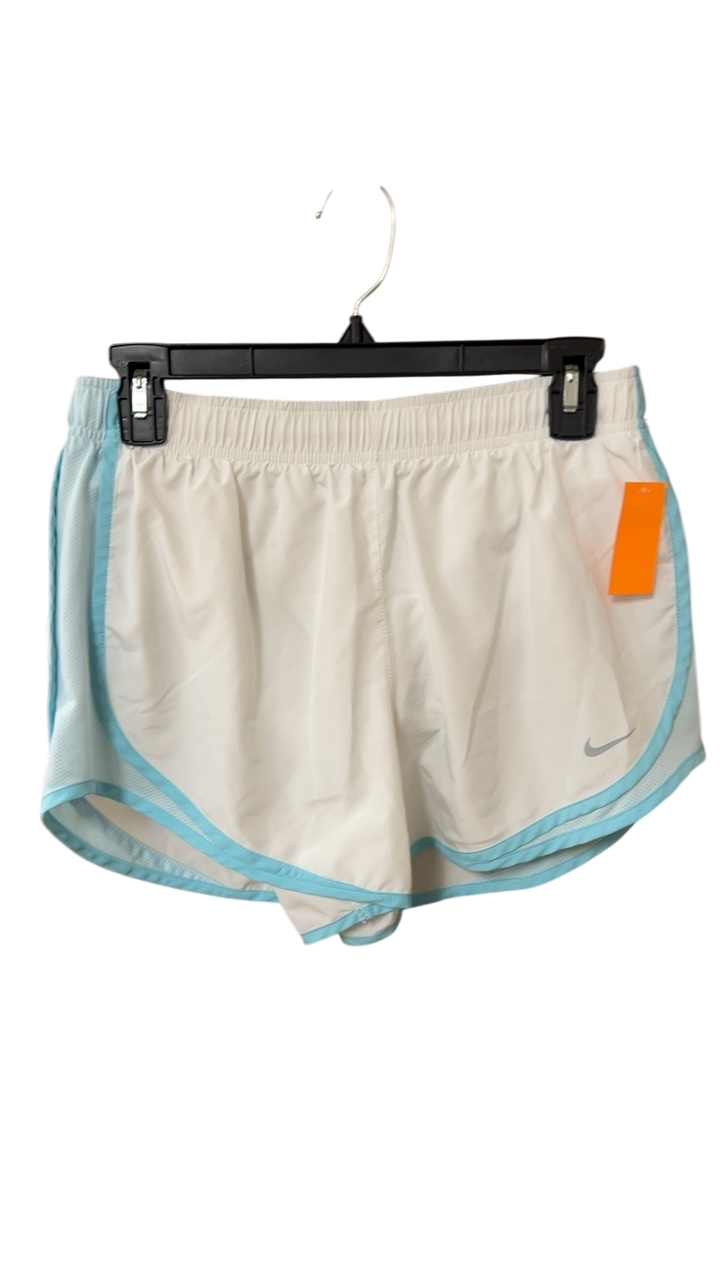 Nike Shorts Medium Cream with light blue accents