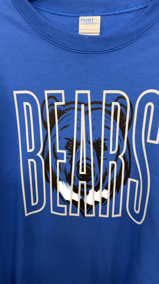 Bears Sweatshirt Large Blue