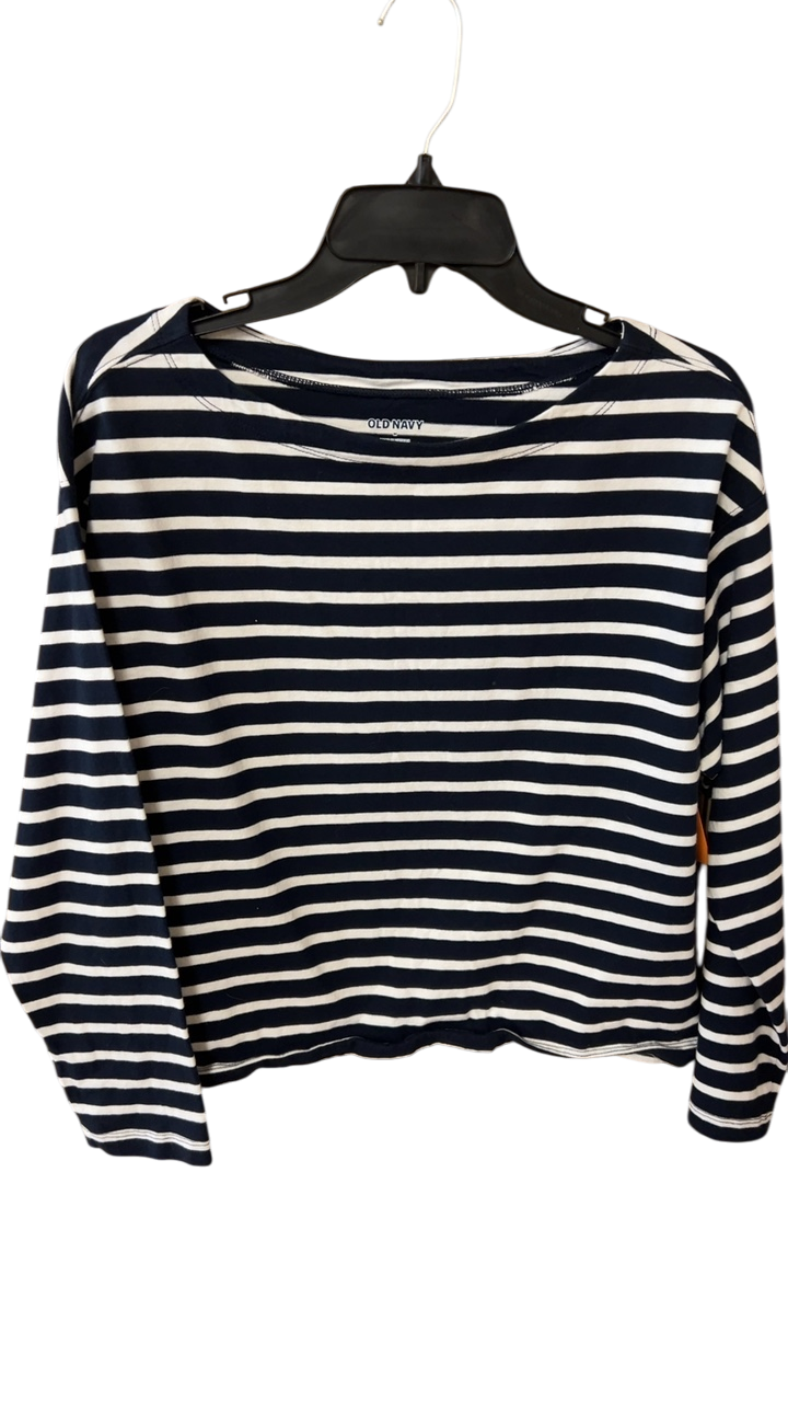 OLD NAVY Top Medium Navy and White