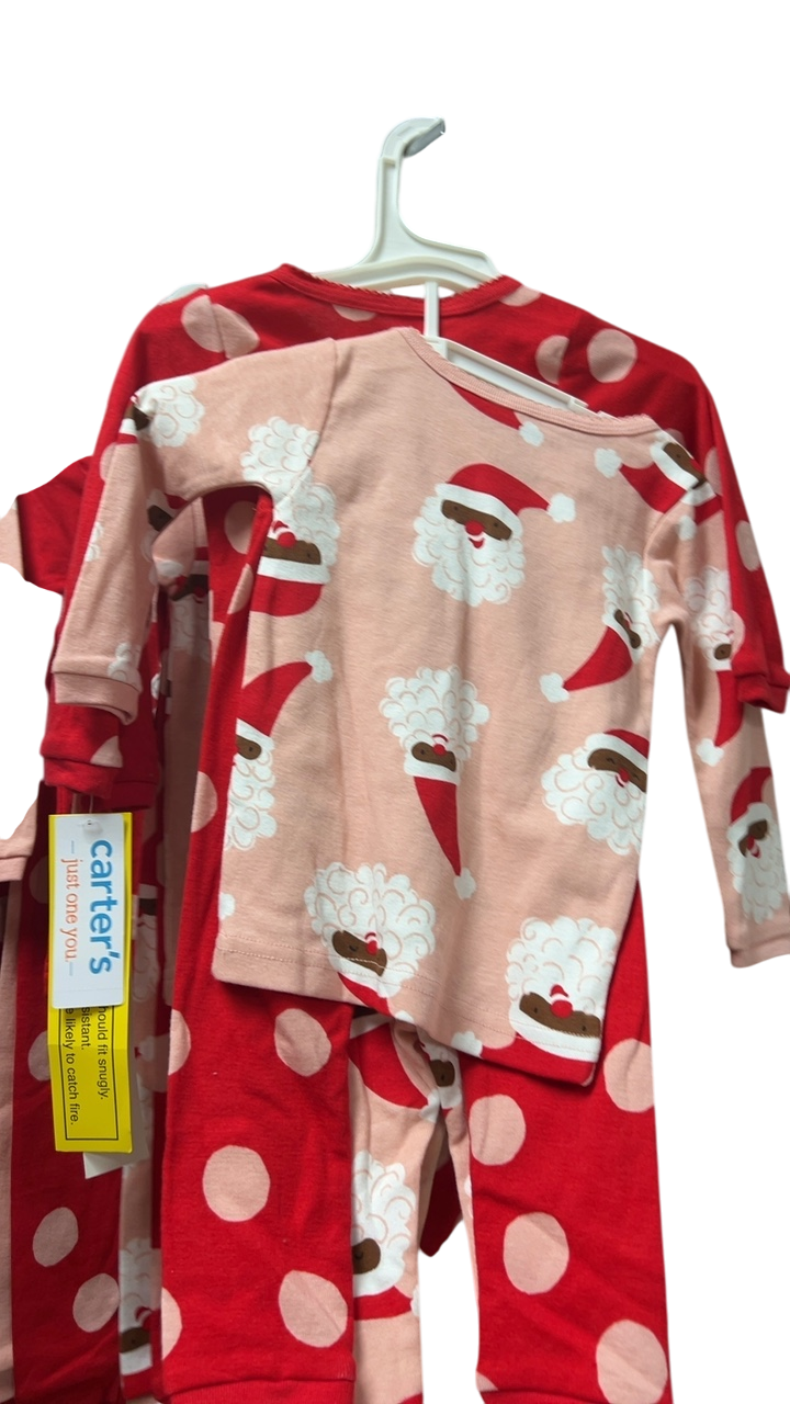 Carter's Pajama Set Red and Light Pink