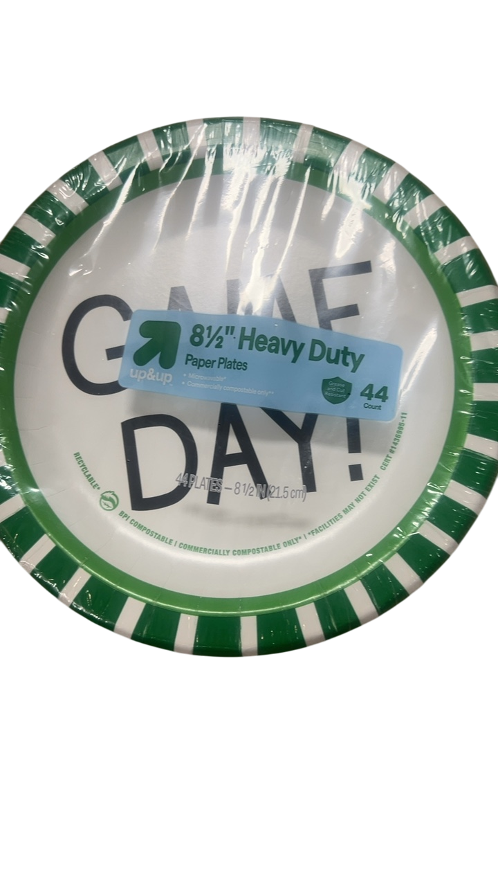 up&up Paper Plates Green and White