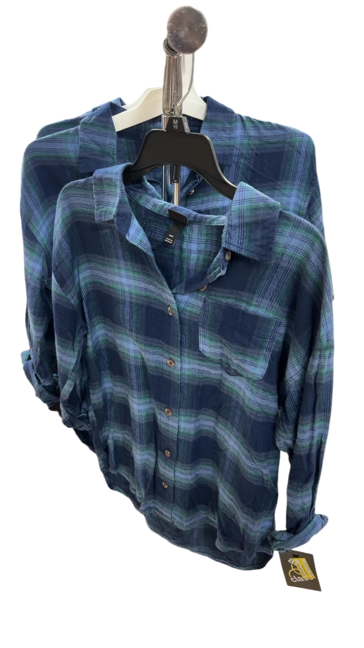 YOUTH Blue and Green Plaid