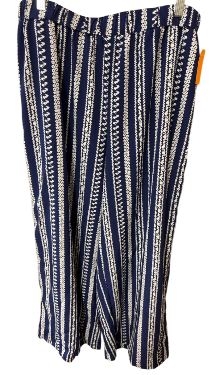 Pants 1XL Navy and White