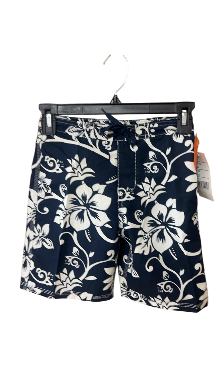 Unbranded Swimwear Youth 8-10 Navy blue and white