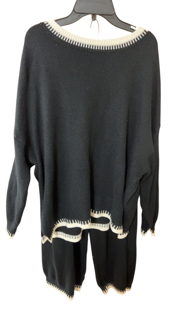 2 piece set 3XL Black and White