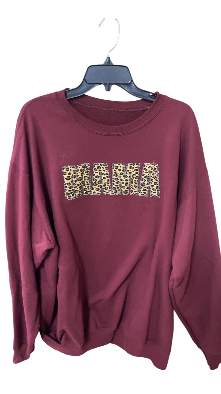 Sweater MAMA XXL Maroon