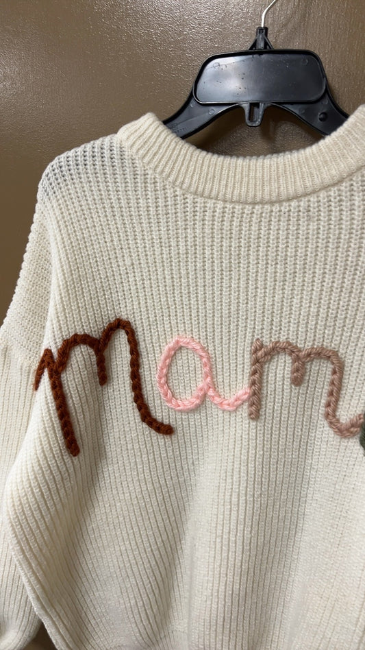 Sweater Large Cream MAMA
