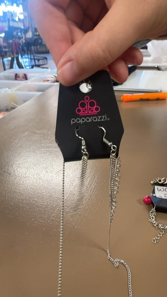 Necklace and Earring Set Silver