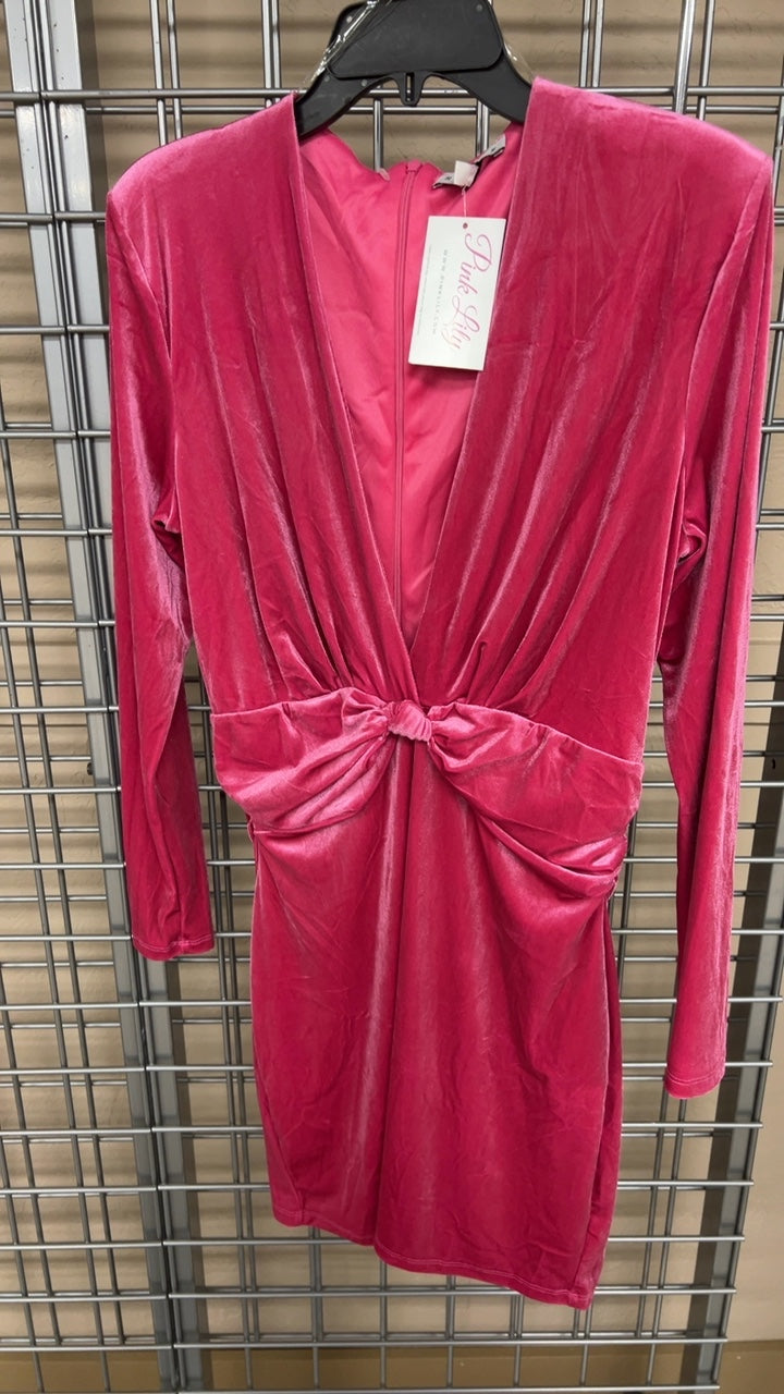 Pink Lily Dress XL Pink