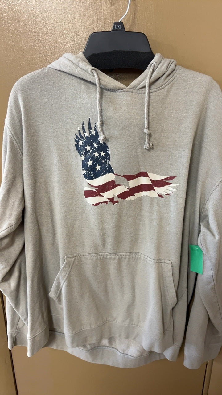 USA Hoodie MENS XL Beige