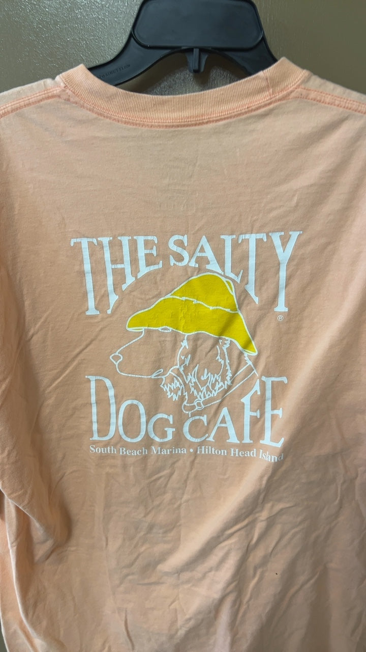 T-Shirt XL Peach Salty Dog