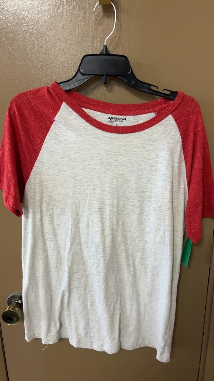 ARIZONA JEANS T-Shirt MENS Large White and Red