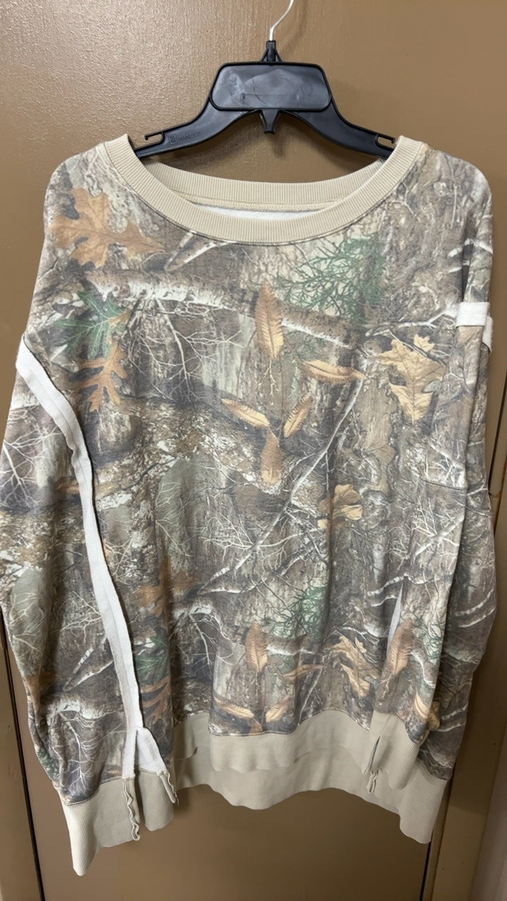 Sweatshirt 2XL Camouflage Pattern