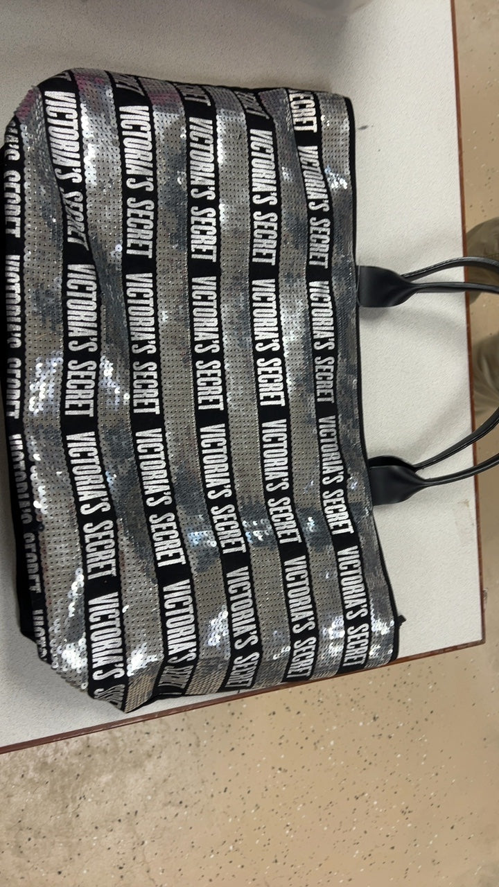Victoria's Secret Bag Silver and black