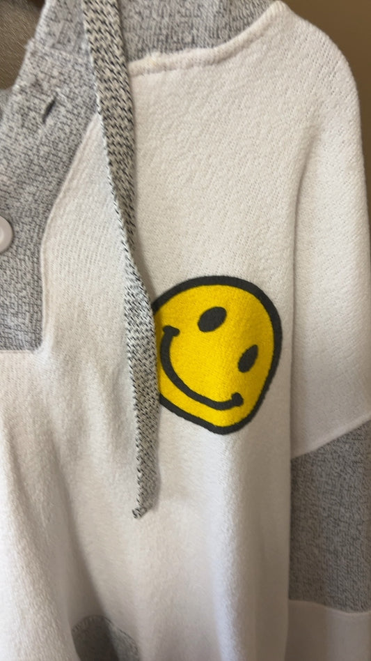 Hoodie XL White and Gray