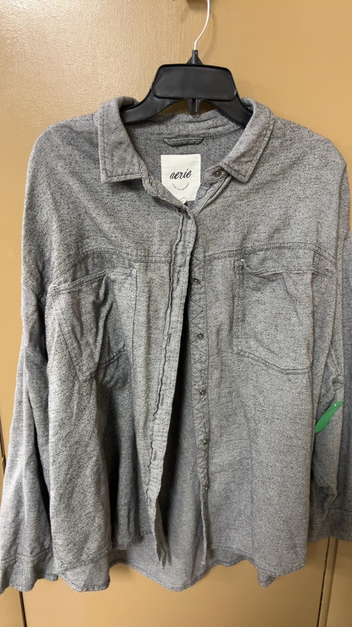 aerie Shirt XL Gray