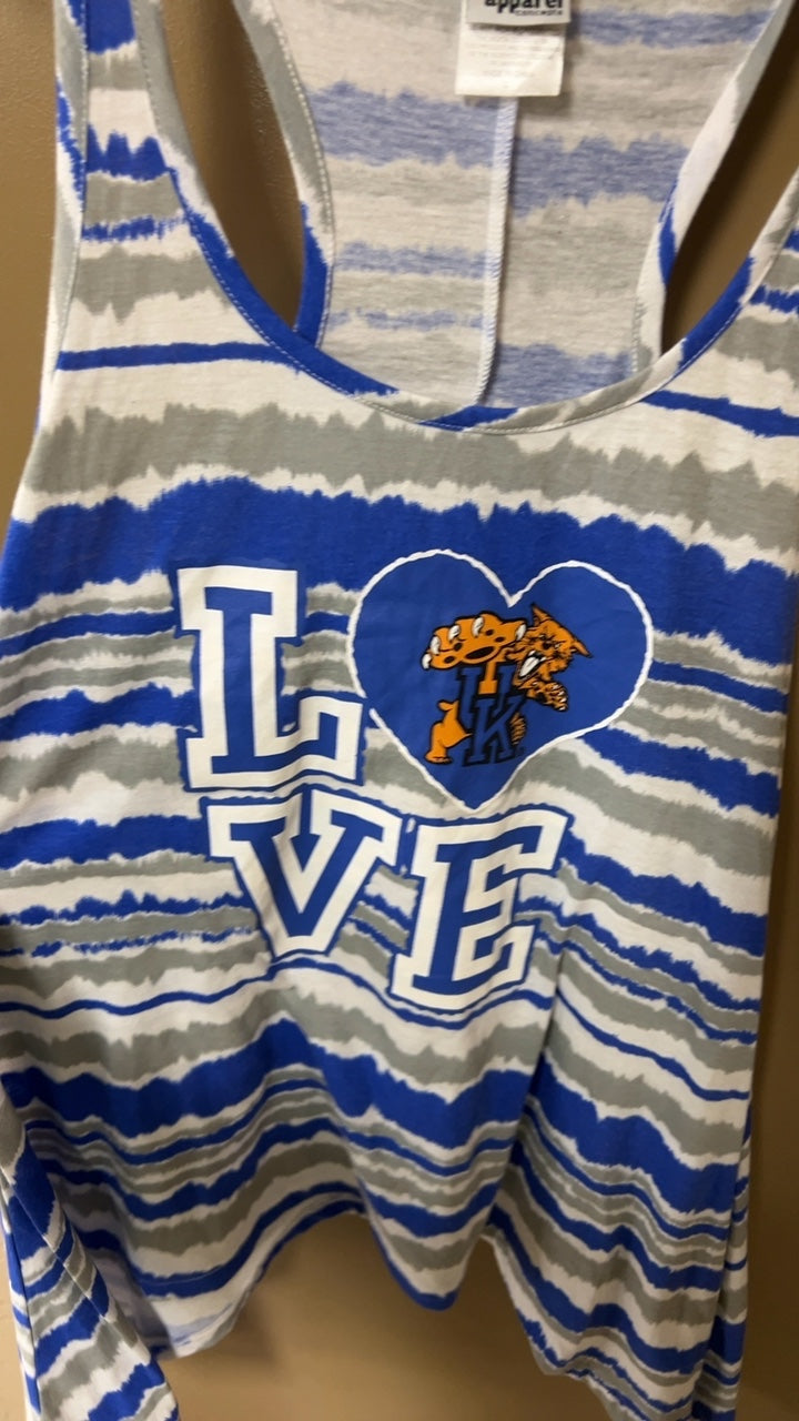 UK Tank top Large Blue, Gray, White