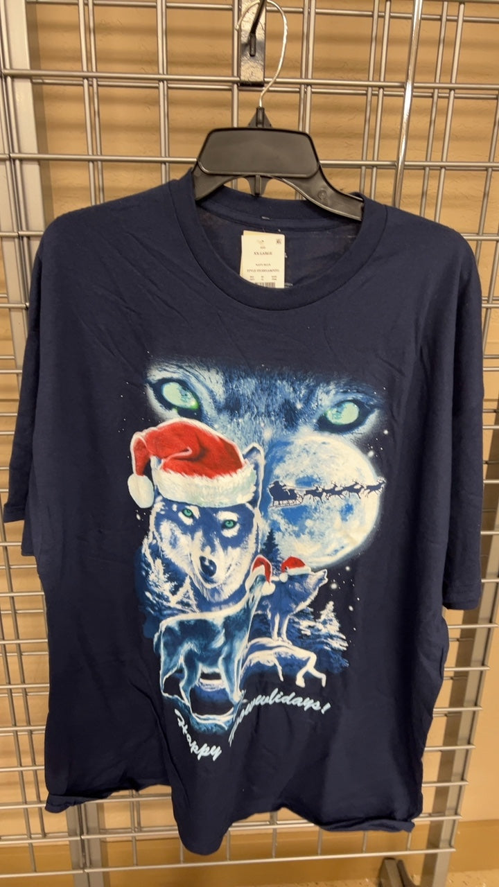 T-Shirt Christmas Wolf