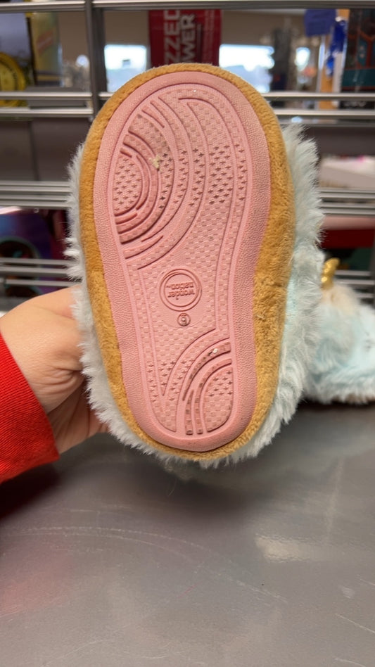 Unicorn Slippers Youth 6