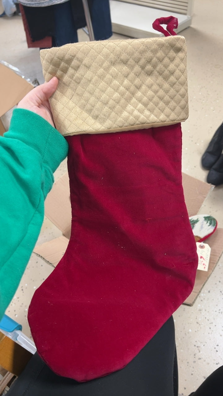 Stocking Red and Gold